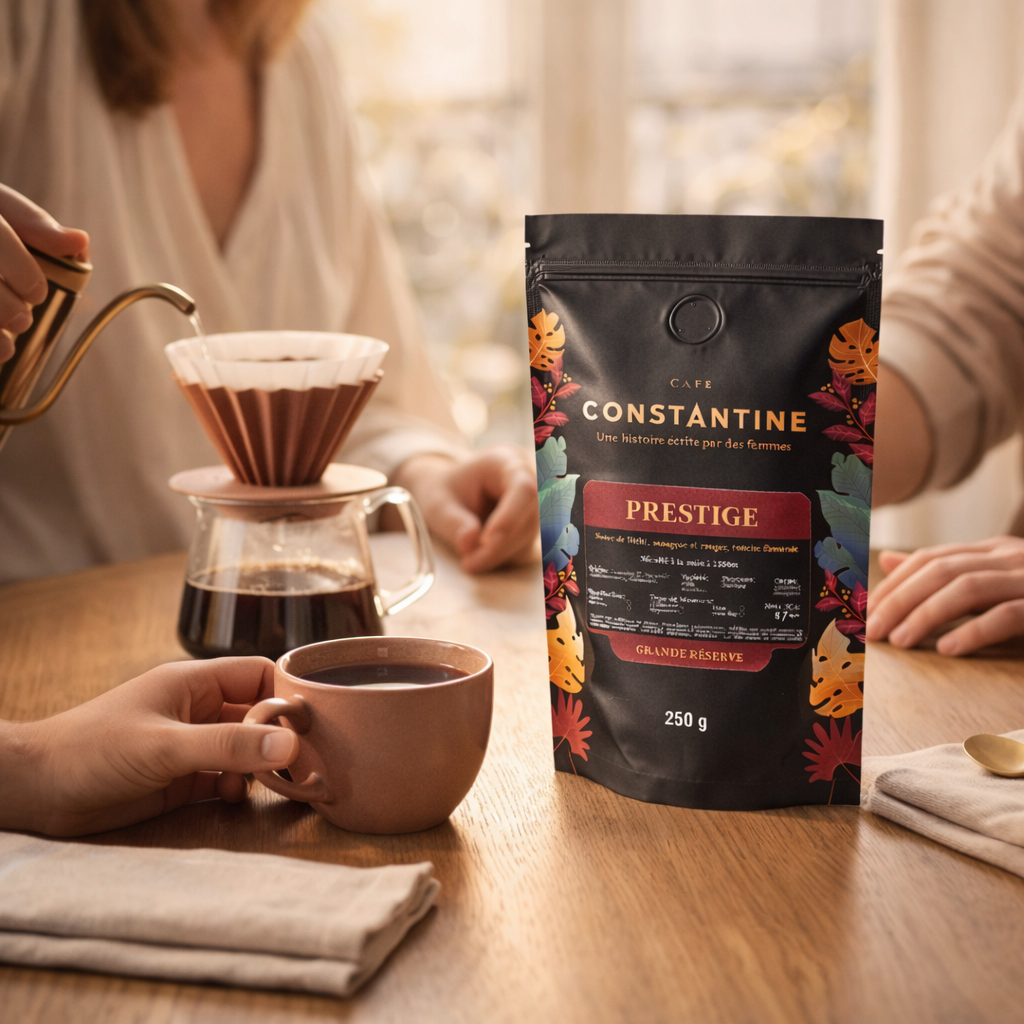 Prestige Café Constantine  – Pink Bourbon Nature Note SCA 87 | Café de spécialité de Colombie, torréfié en France