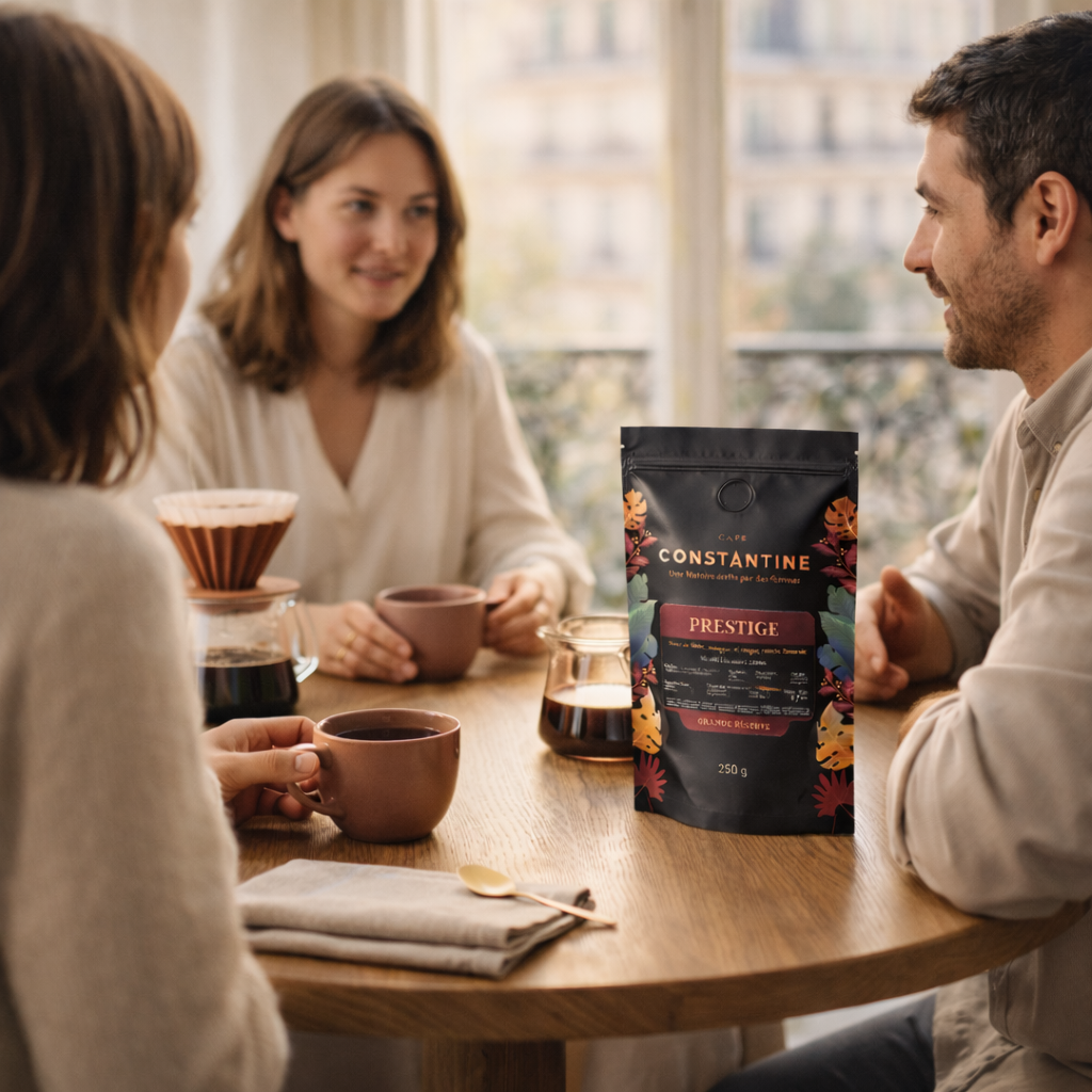 Prestige Café Constantine  – Pink Bourbon Nature Note SCA 87 | Café de spécialité de Colombie, torréfié en France